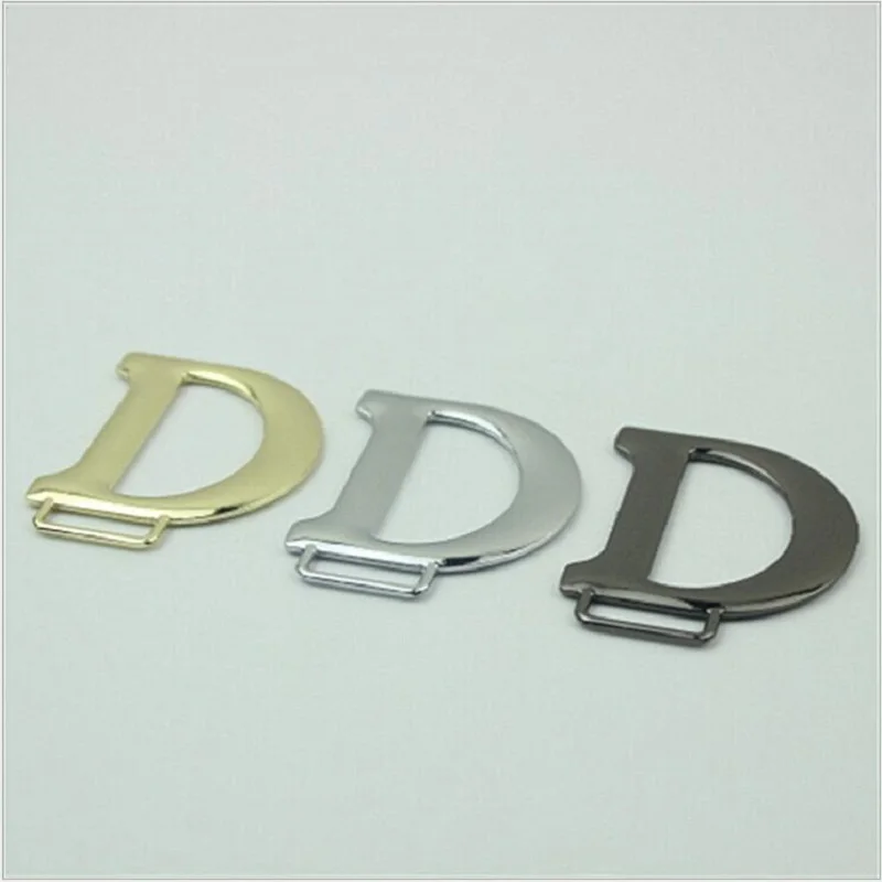 10pcs/lot new luggage hardware accessories D-shaped pendant metal buckle tag female bag shoes material clothing accessories