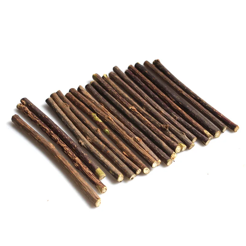 10pcs Natural Catnip Pet Cat Molar Toothpaste Stick Silvervine Cat Snacks Sticks Wood Polygonum Sticks Cat Cleaning Teeth Toys