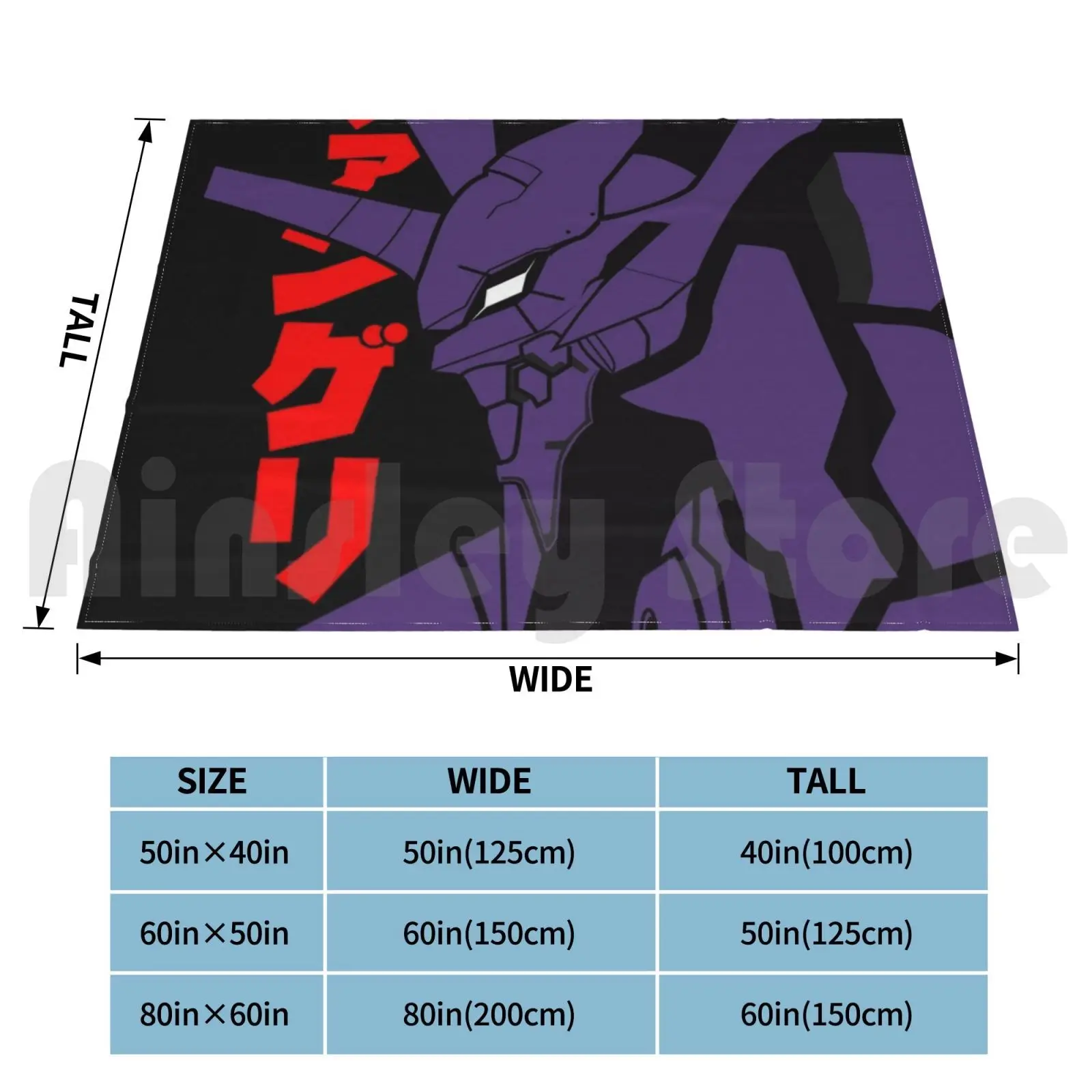 Robot Japan Black Blanket For Sofa Bed Travel Eva01 John Wick Anime Anime90 Robot Sleeve