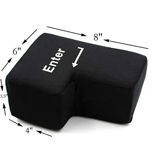 Big USB Enter Key Anti Stress Button Decompression Computer Any Vent Pillows Button Desktop Pillow For Programmer