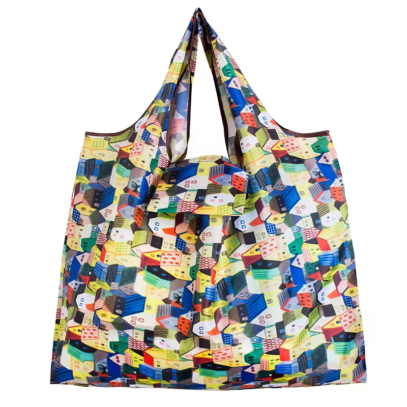 Big Size Thick Nylon Large Tote ECO Reusable Polyester Portable Shoulder Women's Handbags Folding Pouch Shopping Bag Foldable - Image 18