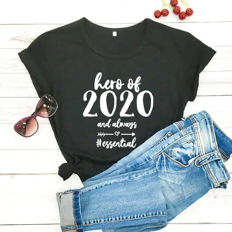 

Hero of 2020 New Arrival 2020 Funny T Shirt Introvert Shirts Essential Worker shirt Quarantine Shirt Doctor Nurse Gift