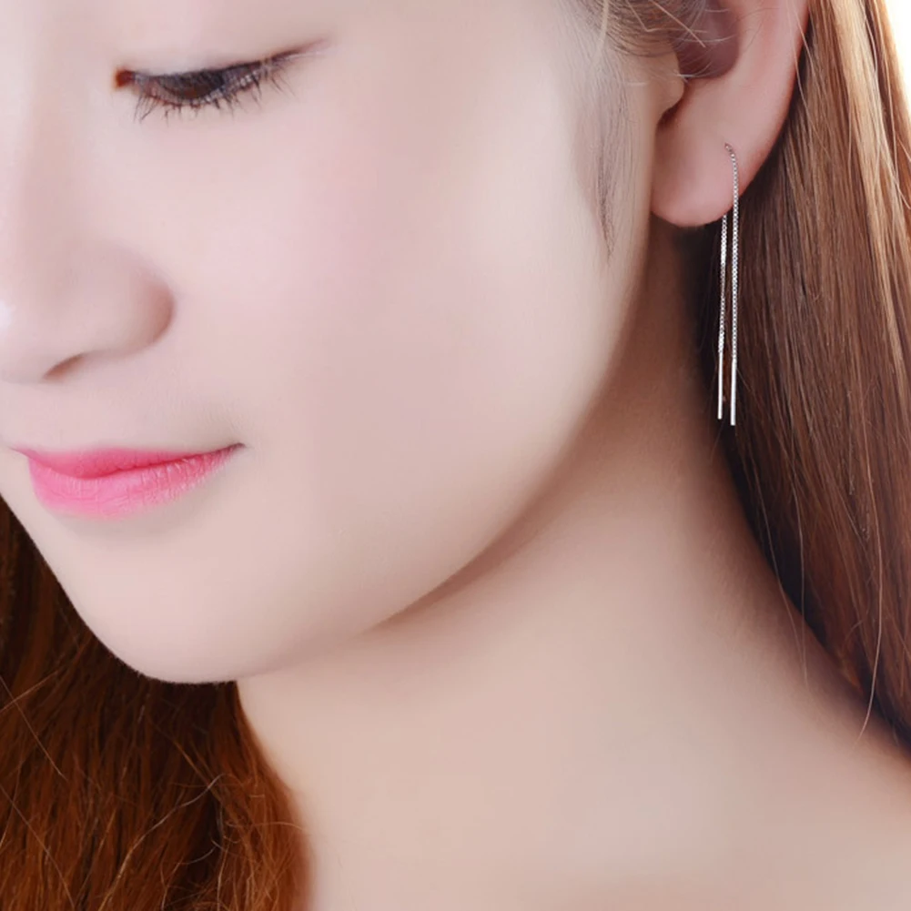Women\'s Earring Long Linear Chain Dangle Ear Line Threader Earring Jewelry Long Chain Earrings For Woman Dangle Earrings Gifts