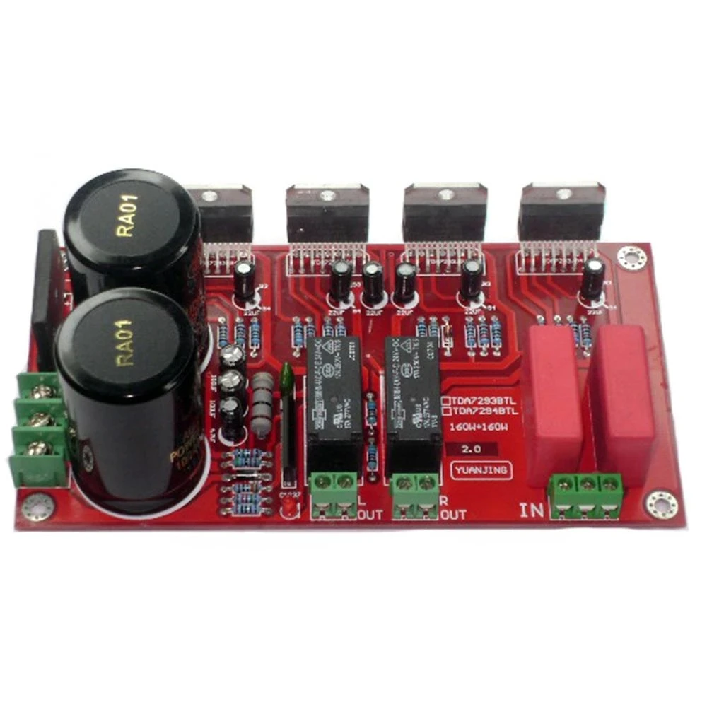 TDA7294 2.0 150W+150W AC 26V-0-26V Power Amplifier Board w/BTL speaker protection YJ00243