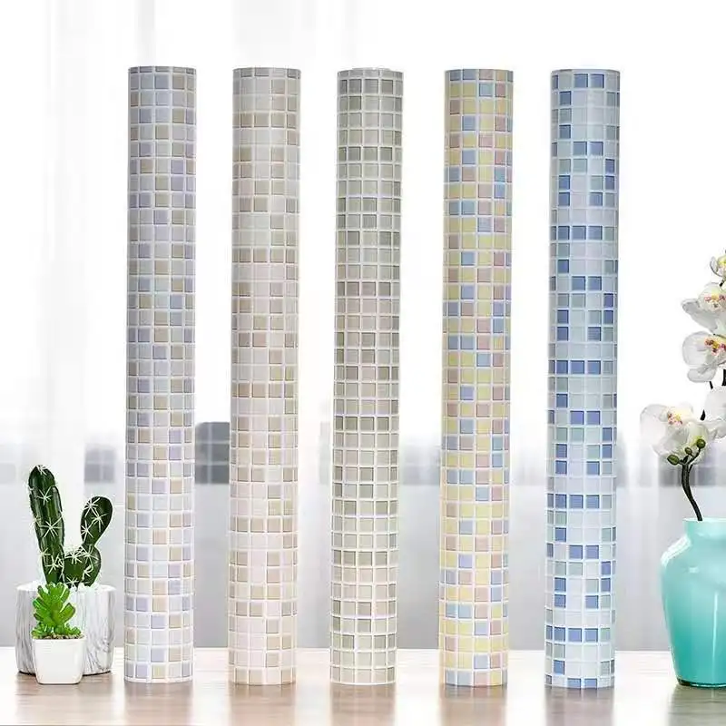 

Mosaic Self Adhesive Peel And Stick Wallpaper Waterproof Ceramic Tile Stickers for Kitchen Bathroom Furniture Renovation