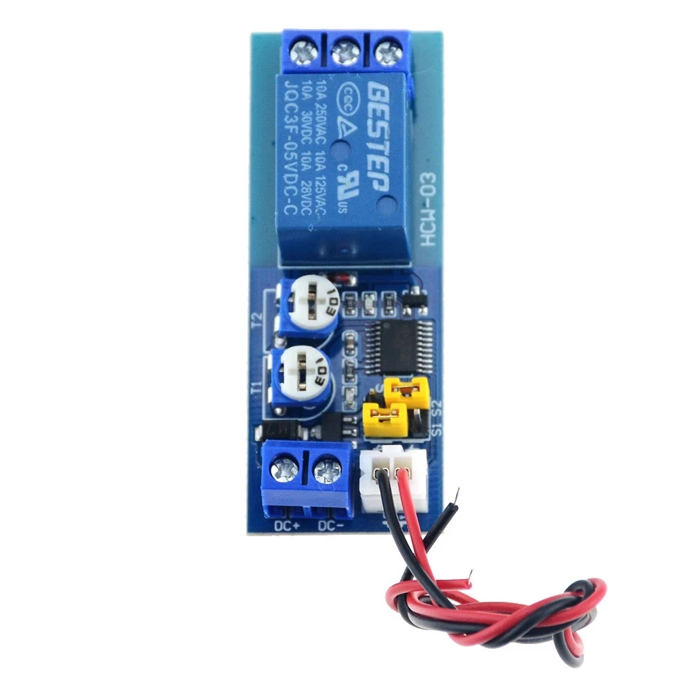 DC 5V 12V 24V Infinite Cycle Delay Timing Time Relay Timer Control ON-OFF Loop Switch Module Double Adjustable 0~120 minutes