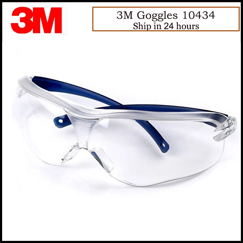 3M 10434 Safety Glasses Shock resistant Transparent Goggles Anti Dust Glasses Anti-wind Anti Sand Protective Eyewear LT011