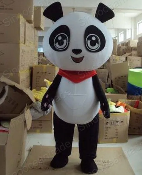 Design de moda panda mascote traje adulto festa de aniversário fantasia vestido halloween cosplay roupas de natal