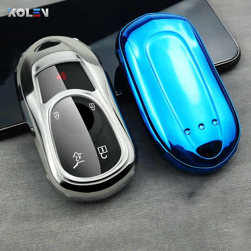 Soft TPU Car Remote Key Case Cover For Buick Envision Vervno Encore GS 20T 28T New LACROSSE Opel Astra K Car Styling Accessories