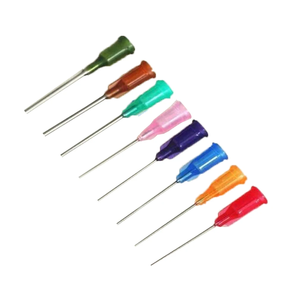 25pcs 1 inch plastic steel dispensing head 14-27G is suitable for the steel dispensing cone of the dispenser controller