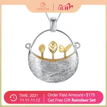 925 Silver Handmade Garden Pendant for Women #2