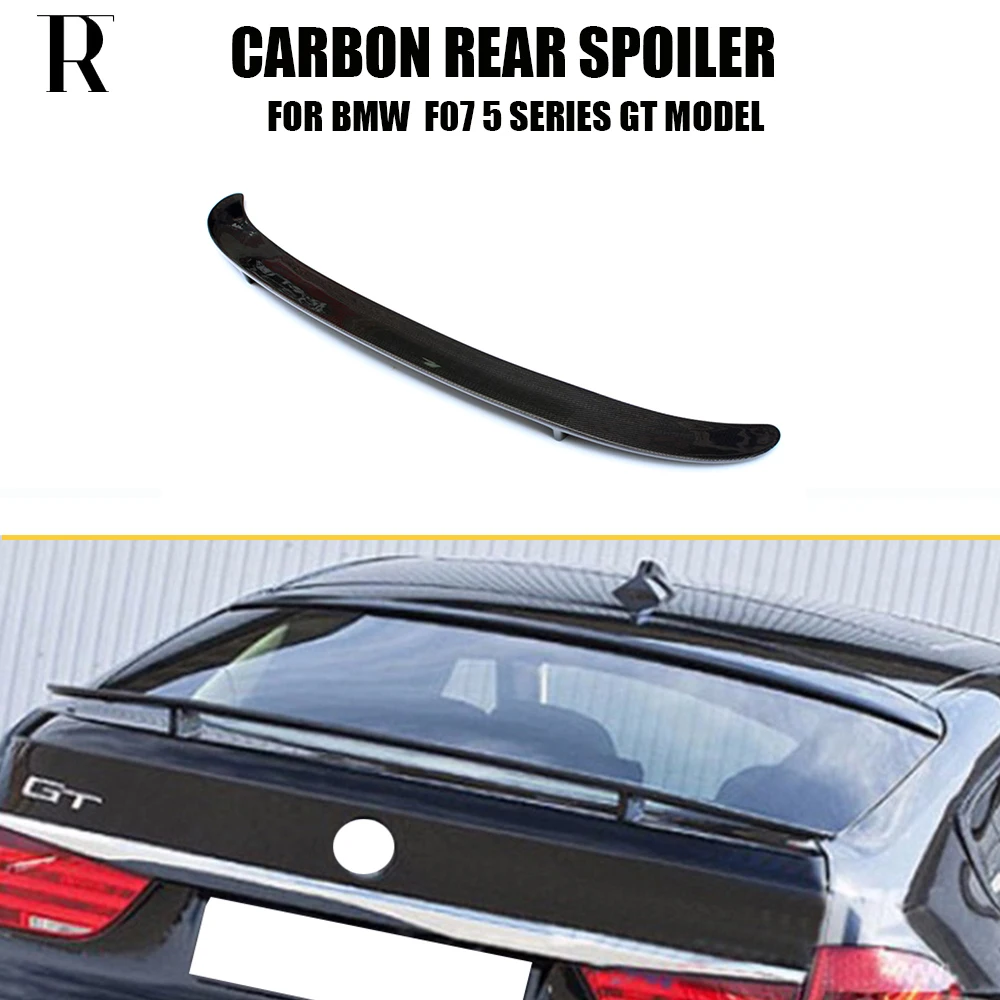 HM Style Carbon Fiber Rear Trunk Spoiler for BMW F07 GT 535i 550i 520d 530d 535d 2010 - 2016