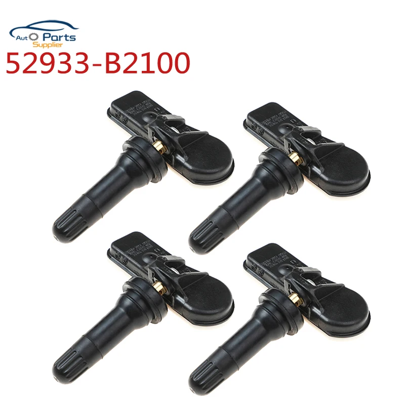 

4Pcs 52933-B2100 TPMS Tire Pressure Monitoring Sensor 433MHZ Fit For Hyundai i10 Kia Picanto 52933B2100