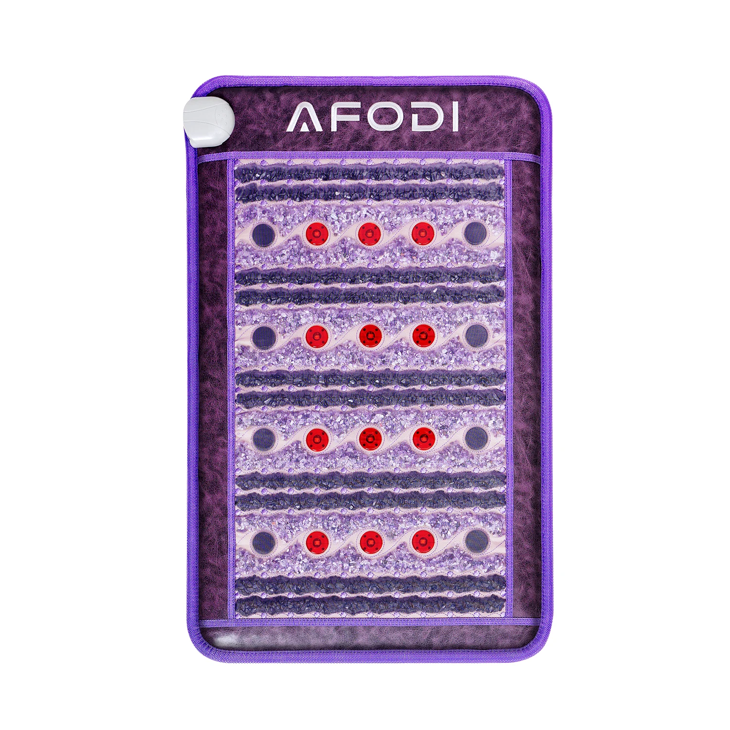 AFODI Photon Amethyst Tourmaline Bian-stones Electric Heating Mattress Relax Pain Relief Negative Ion Far Infrared Massage Mat