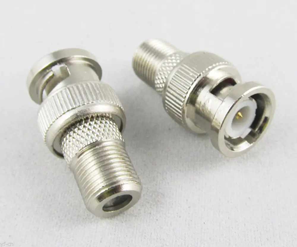 

1pc BNC Male Plug to F type Female Jack Straight TV RF Coaxial Adapter Connector