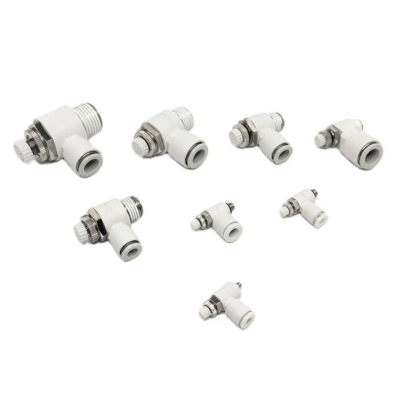 10pcs/lot AS1201F/AS2201F/M3/M5/01/02-03/04/06 Speed Control Throttle Valve Flow Control Cylinder Connector SMC type