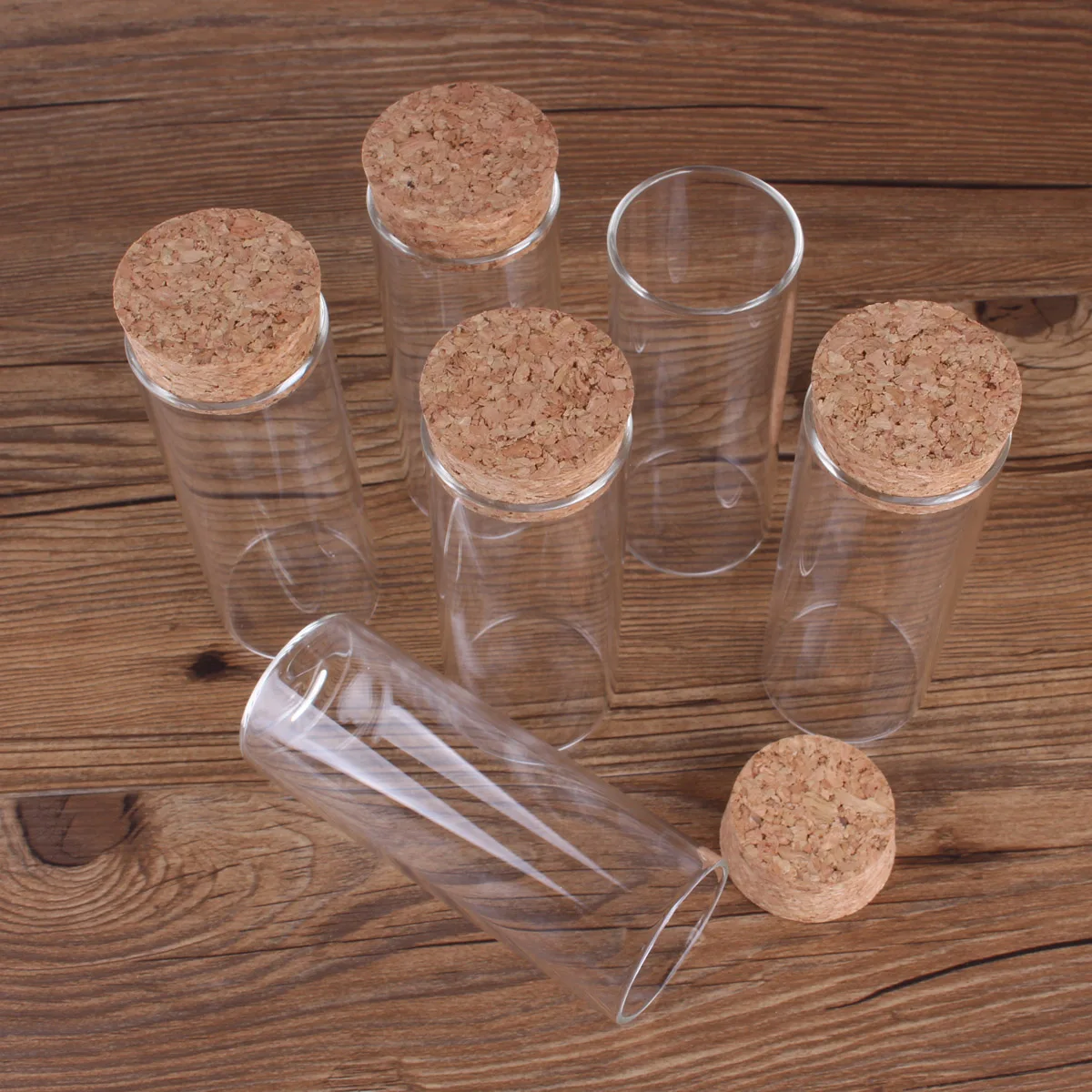 12pcs 120ml size 47*120mm Test Tube with Cork Stopper Spice Bottles Container Jars Vials DIY Craft