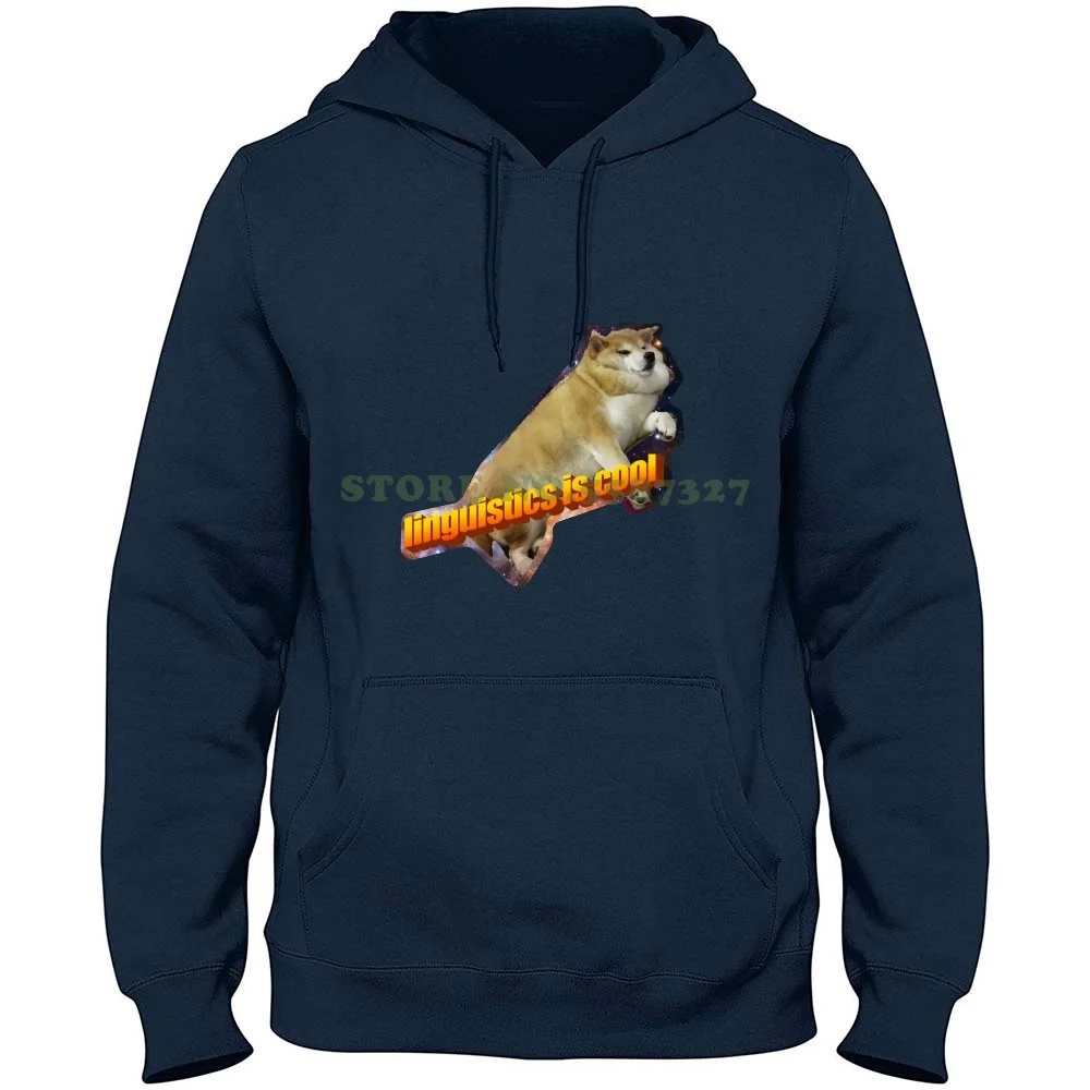 Linguistics Is Cool-- Doggo Aesthetic 100% Pure Cotton Hoodie Doggo Shibe Shiba Linguistics Shitposting Shit Posting Aesthetic