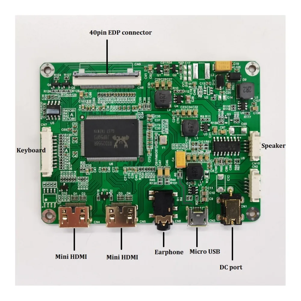 مكبر صوت صغير 8ohm 2W 4Pin كابل صغير لـ 2 مايكرو HDMI Kit LED EDP لوحة تحكم صغيرة