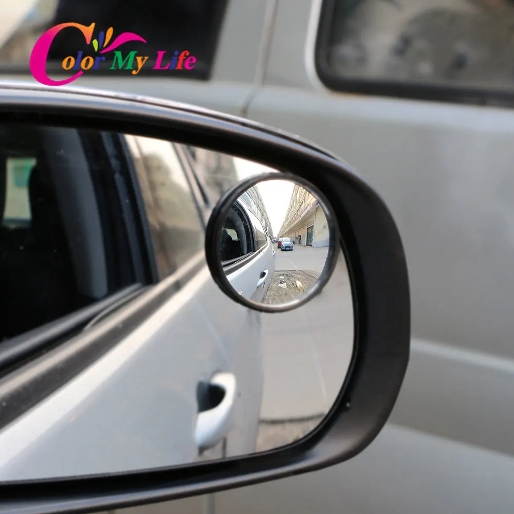 Car Rear View Convex Mirror Stickers for Toyota CHR Corolla Prius RAV4 Camry Reiz Venza Highlander Prado Sequoia Land Cruiser