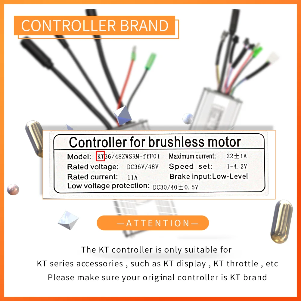 Ebike KT Controller and LCD LED Display 36V/48V 250W-1500W Hub Motor LCD3 LCD4 LCD5 LCD8 Electric Bicycle Bike Parts