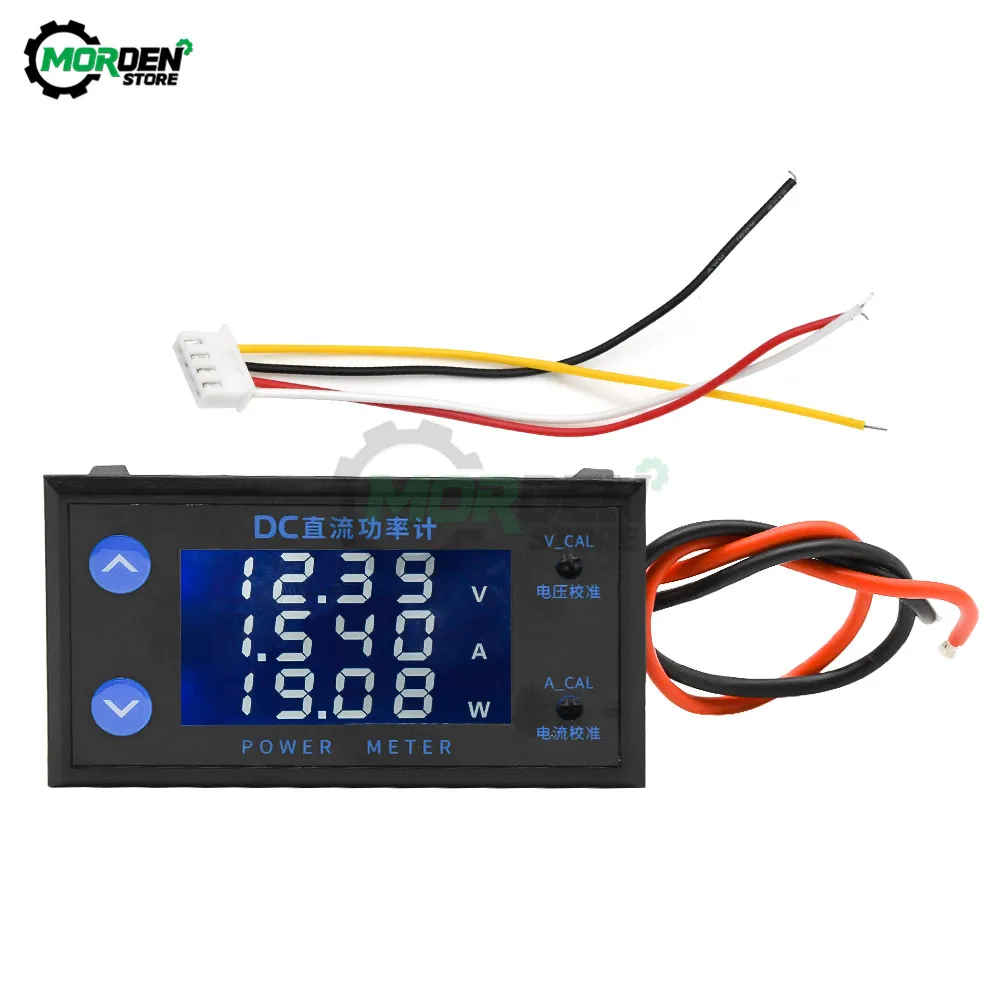 LCD 4-Digits High-Precision Voltage Current Power Meter Digital DC 0-200V 10A Voltmeter Ammeter Volt Testers Dropship