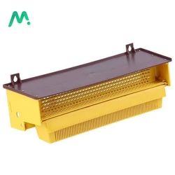 Plastic Pollen Collector Beehive Powder Remover Beekeeping Tool Bee Set Honeycomb Yellow with Removable Ventilated Pollen Tray