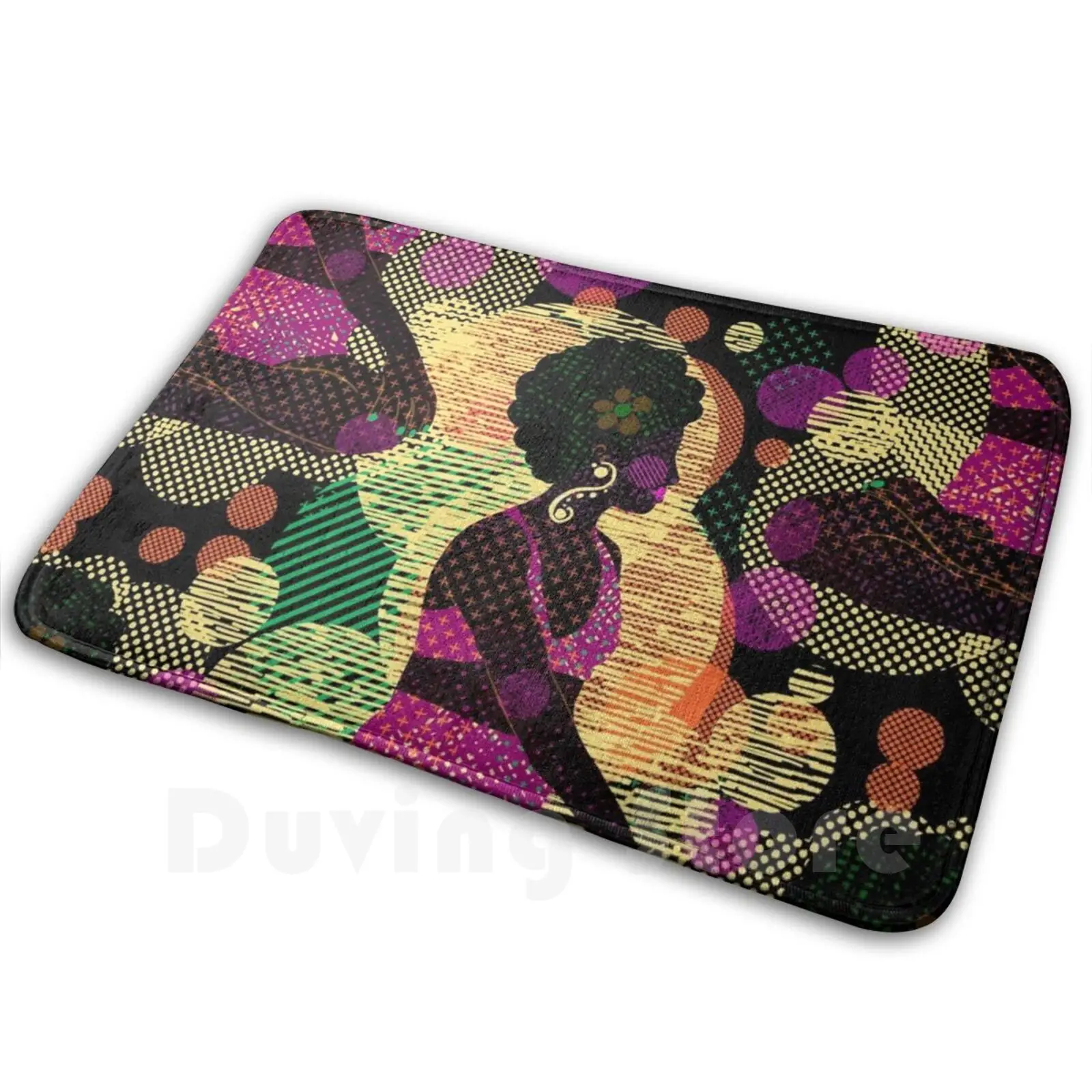 Meditate Carpet 3173 Carpet Meditation Yoga Gogi Afro Black Woma African American