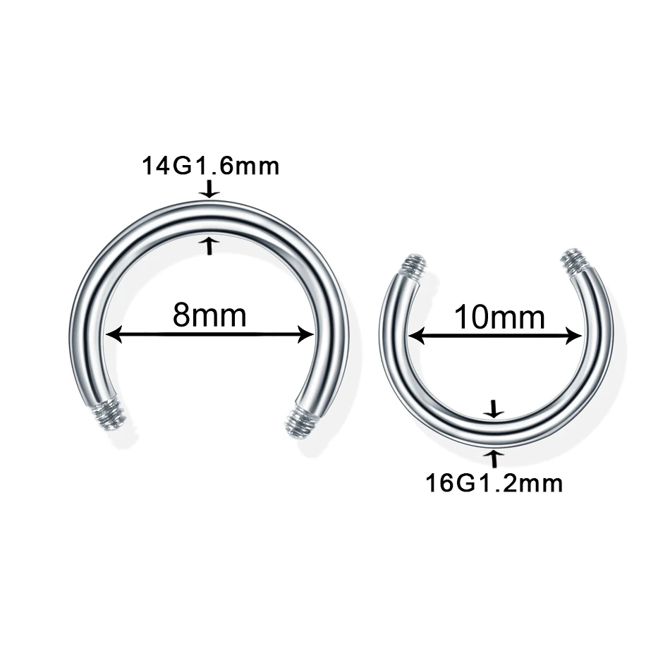 100Pcs/lot Steel Earring Studs Barbell Nipple Labret Piercings Nose Eyebrow Ring Screw Ball Replacement Accessories Body Jewelry