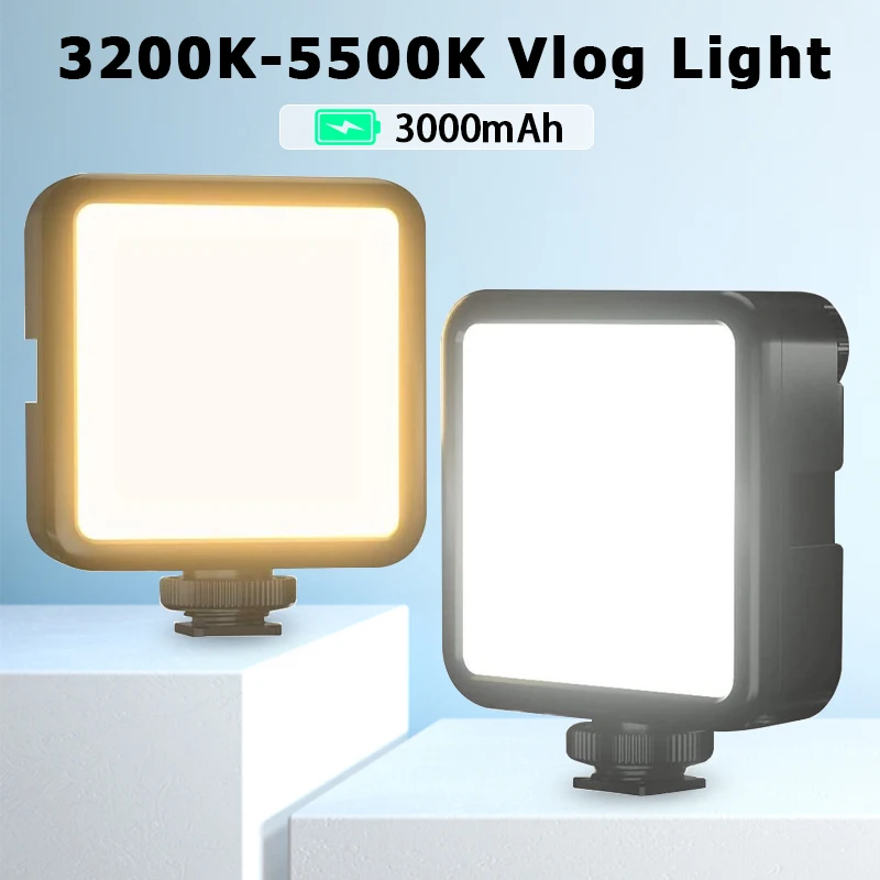 Ulanzi  VL81 3200k-5600K 850LM 6.5W Dimmable Mini LED Video Light Smartphone SLR Camera Rechargable Vlog Fill Light