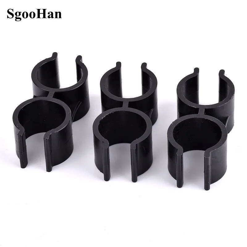 2~20 Pcs 25mm  Type H PVC Pipe Clamps  Double U Type Aquarium Fish Tank Fitting Agricultural Irrigation Garden Water Pipe Suppor