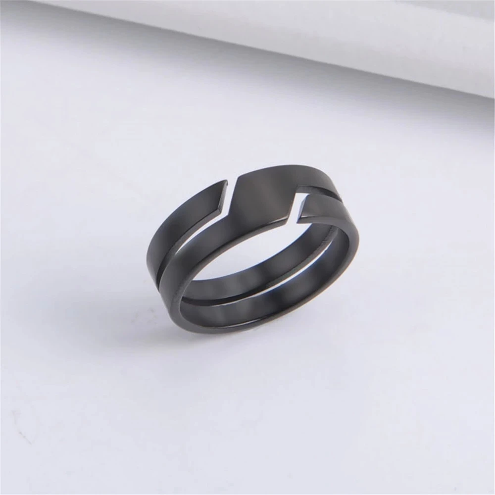 Cazador Minimlist Stainless Steel Rings for Men Women Couple Jewelry Finger Ring Engagement Anniversary Gift 2024 Aesthetic New