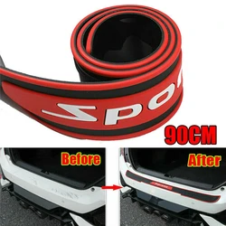 90CM Car Rear Door Guard Bumper Protector Scratch Rubber Sticker Auto Threshold Protection Anti Kick Strips Car Styling