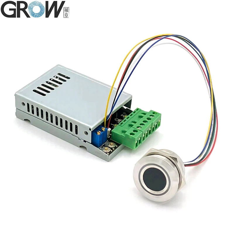 GROW K220 Dua Output Relai DC10-24V dengan Papan Kontrol Akses Sidik Jari Manajer/Pengguna dengan Kapasitas 200