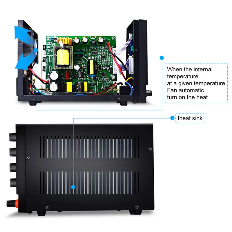 Wanptek Adjustable DC Power Supply 30V 10A USB Digital Lab Bench  Stabilized Voltage Regulator Switch Power Supply