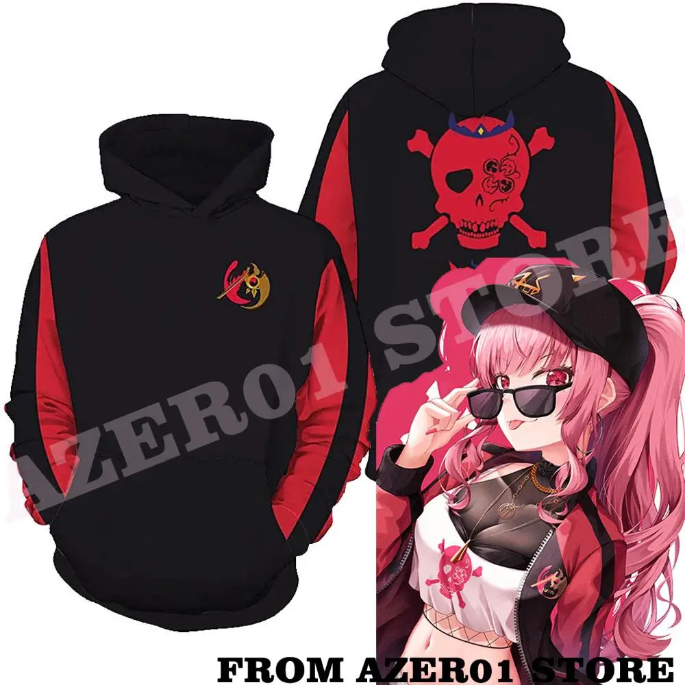 HOLOLIVE VTuber Mori Calliope Cosplay Merch 3D Print Zipper Hoodies Winter Suit Sportswear Hooded Youthful Women/Men The Hooded