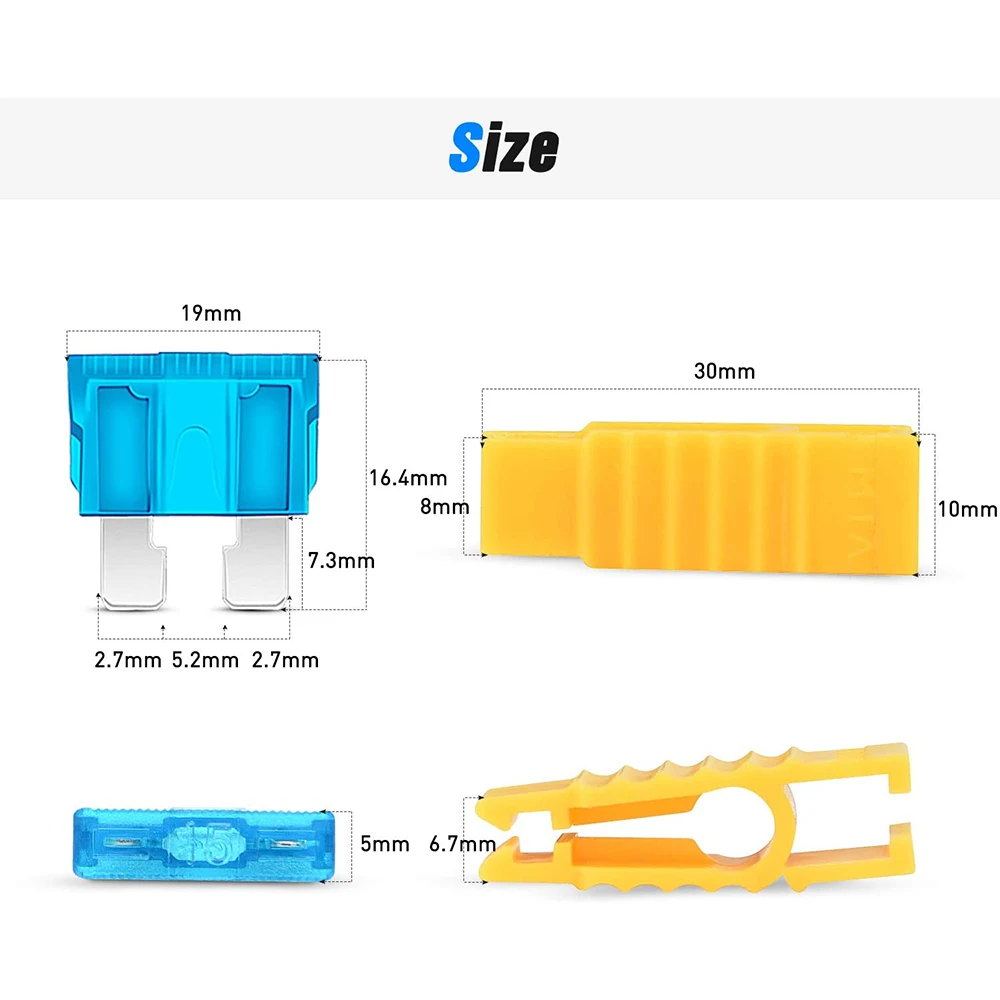 120 standard fuse sorting kits-5, 7.5, 10, 15, 20, 25, 30 AMP-regular APR/ATO/ATC fuses for cars, trucks, and ships