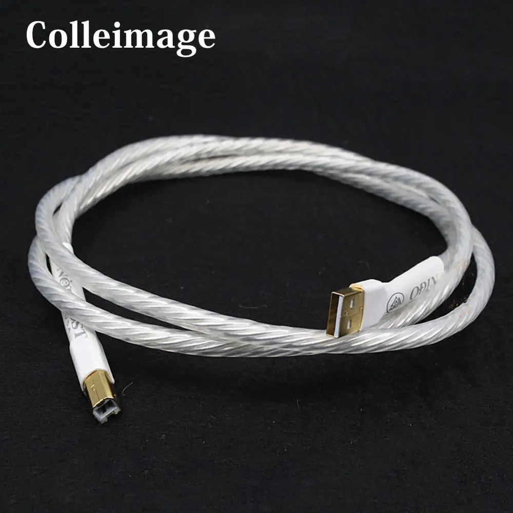 Colleimage Hifi Odin interconnect USB Cable high Purity Copper Plated USB Cable  Type A to Type B Hifi Data Cable For DAC