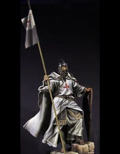 

Unassambled 1/6 high 230mm ancient warrior stand with spear Resin figure miniature model kits Unpainted