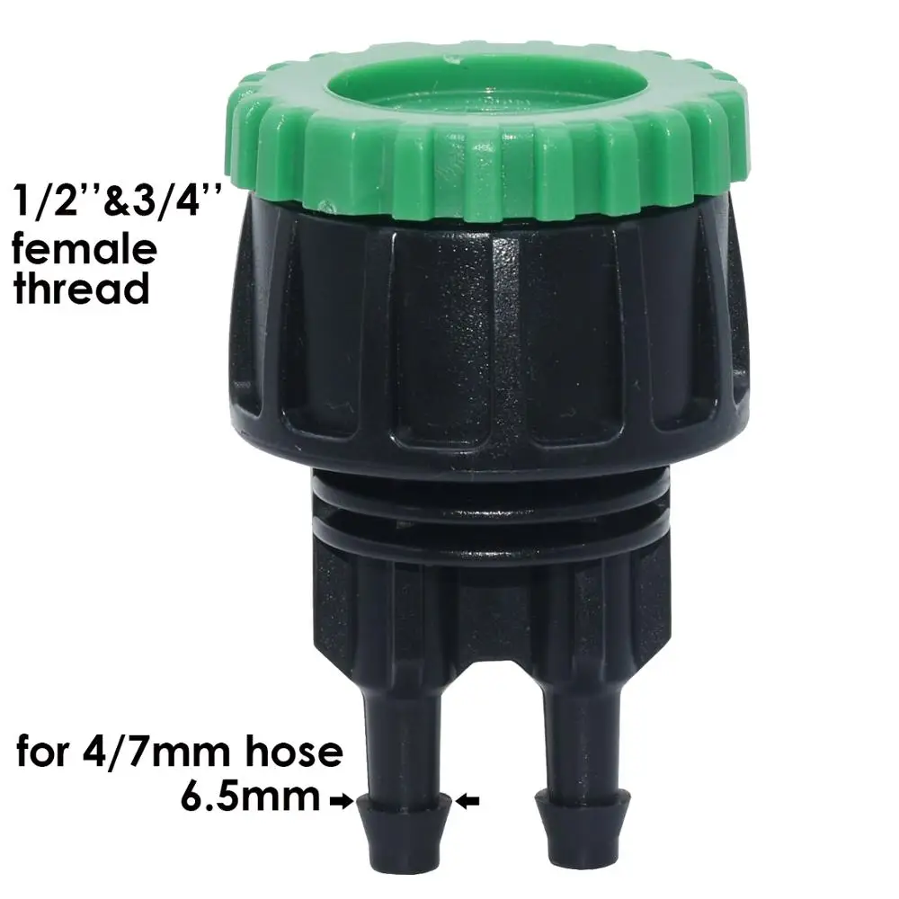 KESLA 5M-50M Watering Hose 4/7 mm Garden Pipe Tubing W/ 1/2\'\'&3/4\'\' Integrated Connector for Irrigation Systems Kit Greenhouses