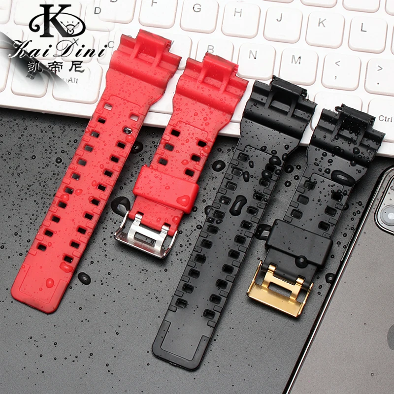 16mm Silicone Watchband For Casio G-Shock GA-110 GA-100 GA-120 GA-900 Camouflage Rubber Waterproof Men Watch Strap Bracelet