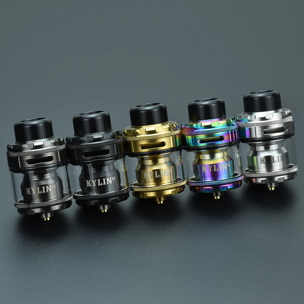 Vape Kylin M PRO RTA Diameter 24.2mm 6ML/8ML DIY Rebuildable Tank Atomizer Top Airflow airflow intake adjustable Atomizer