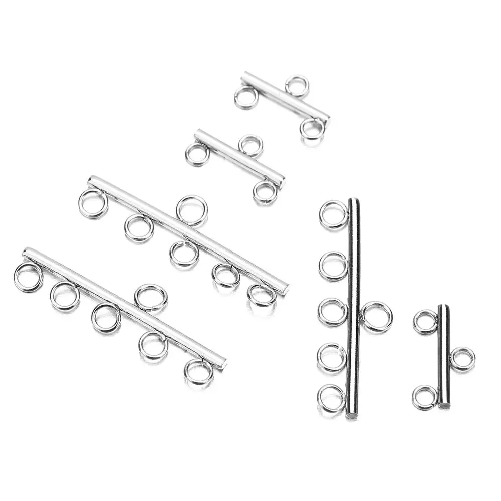 1 упаковка, нержавеющая сталь OT застежки соединители для браслета ожерелье DIY соединитель Шарм ювелирных изделий фурнитура для изготовления аксессуаров