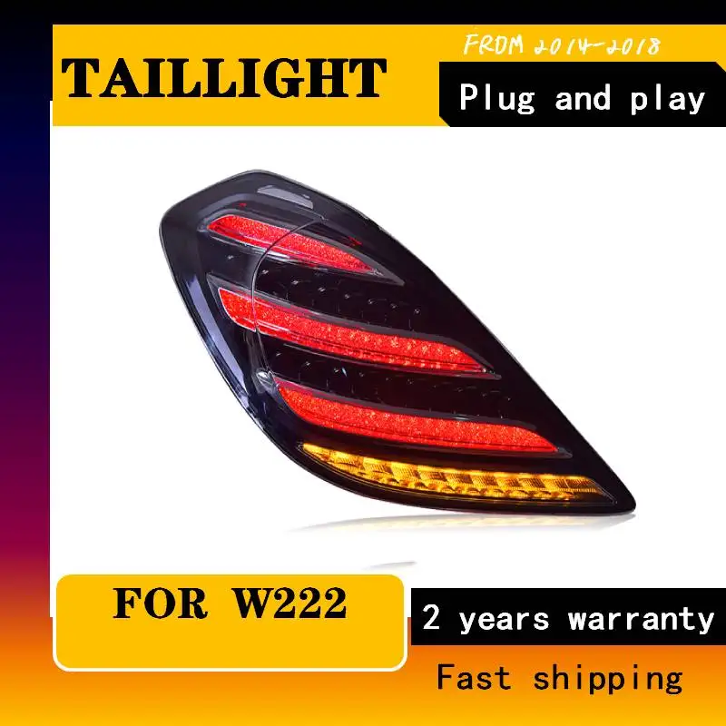 Car Styling For Mercedes-Benz W222 2004-2018 LED Taillight Lamp For S300 S320 S350 S400 Led Rear Lamp Led Taillight Accessories