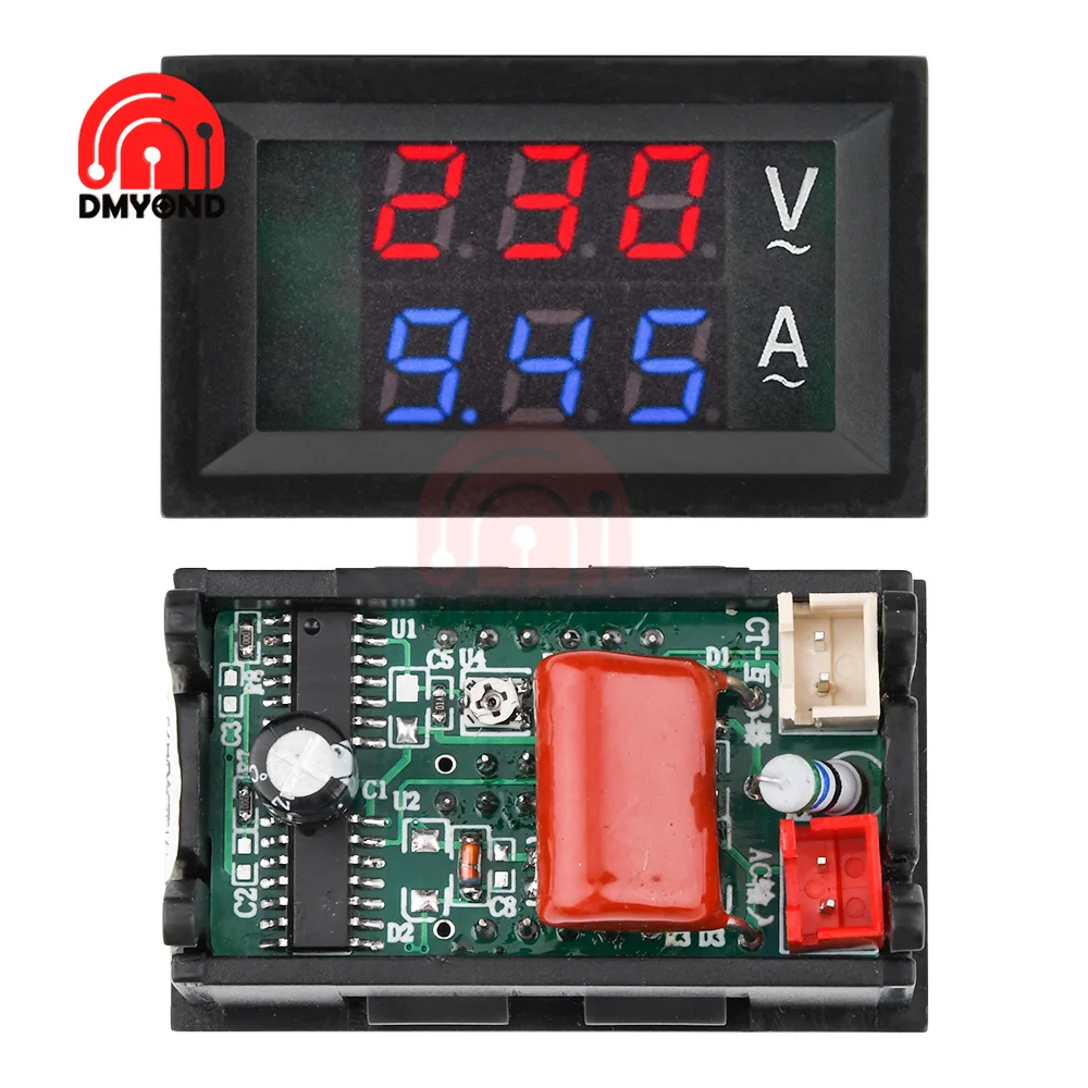 0.56\'\' Mini Digital Voltmeter Ammeter DC100V 10A Panel Amp Volt Voltage Current Meter Tester Detector Dual LED Display Auto Car