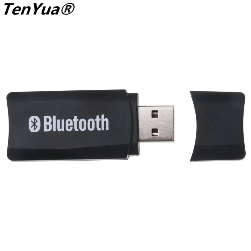 Wireless USB Bluetooth Music Audio Stereo A2DP Dongle Stereo Receiver Adapter Car Kit for Car AUX Android/IOS 3.5mm Jack