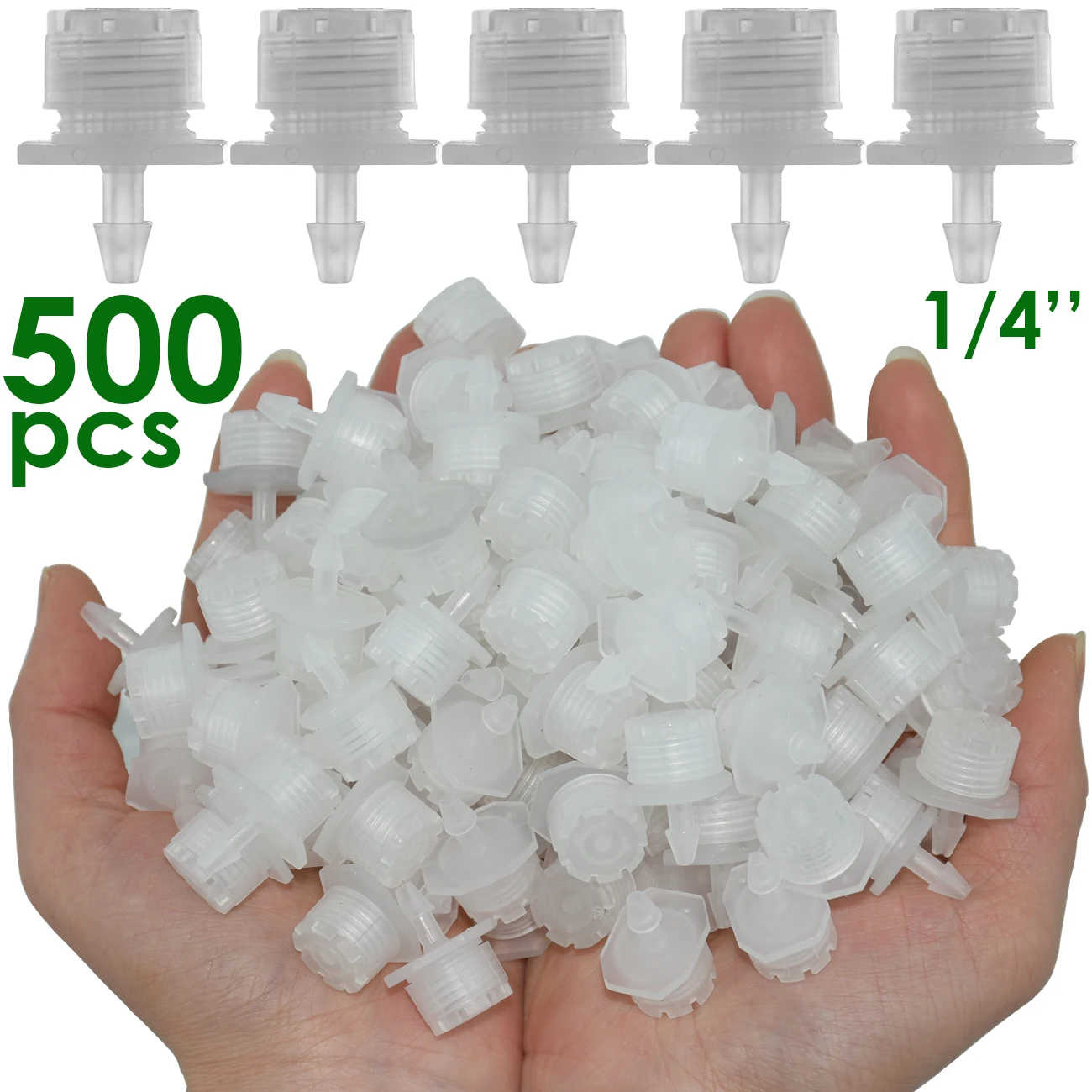 KESLA 30-800PCS Einstellbare Micro 1/4 4/7mm Drip Bewässerung System Bewässerung Sprinkler Düse Emitter Tropf garten Liefert Werkzeug – Detail 5