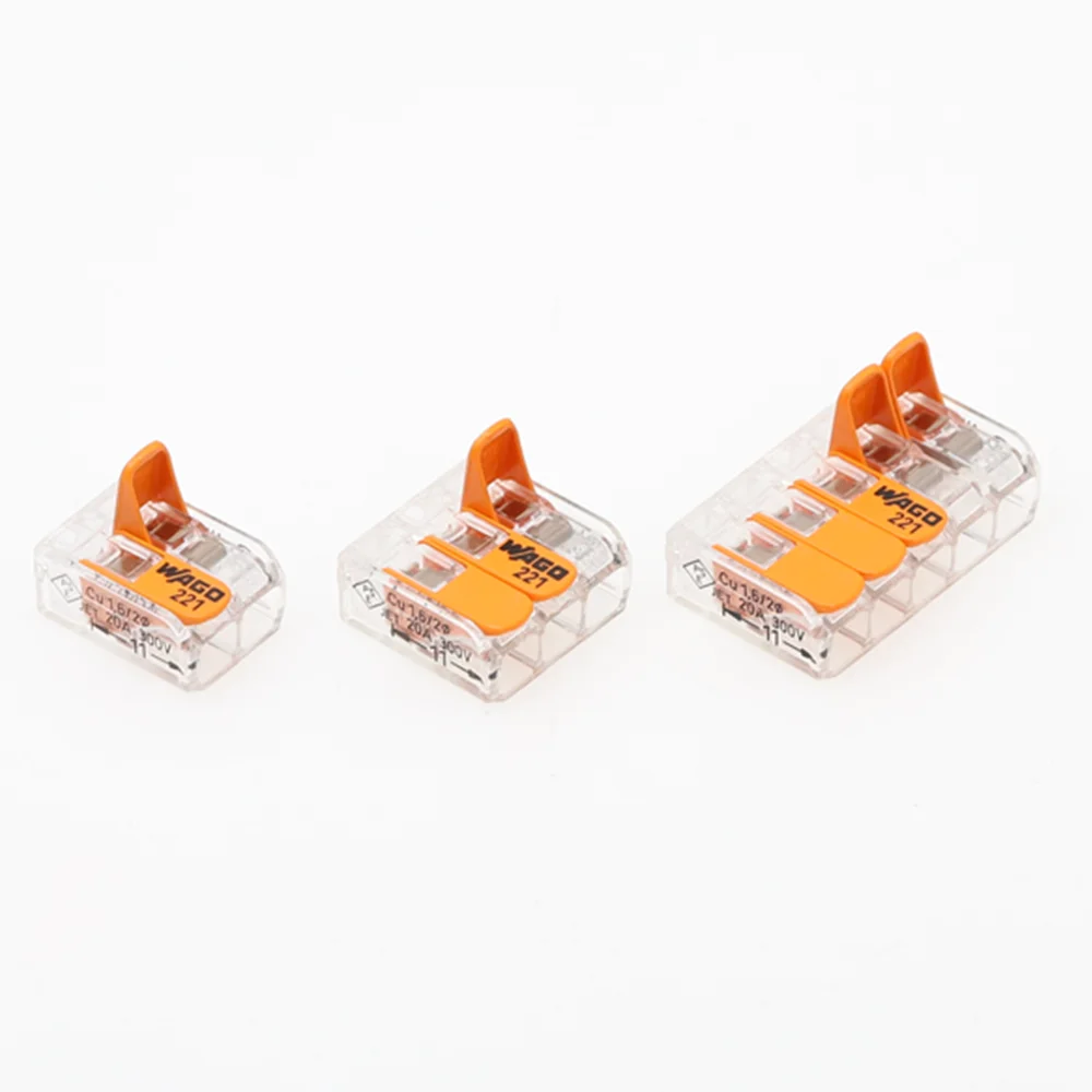 10pcs Germany original Multifunctional terminal universal compact wire connector 221-412 221-413 221-415 32A/450V