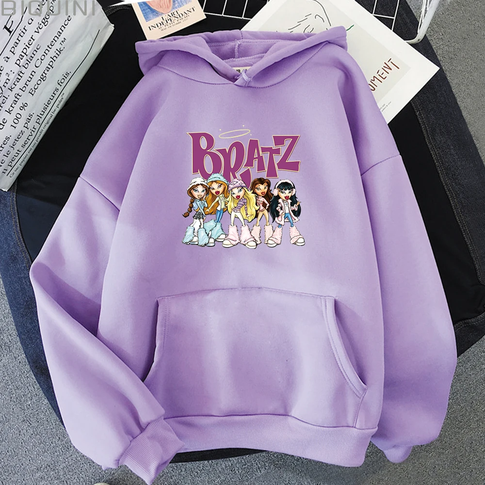 

Bratz Hoodies Letter Printing Sweatshirt Women Street Girl Jada Sasha Crowe Yashmi Winter Tops Cartoon Christmas Sweatshirt Wram