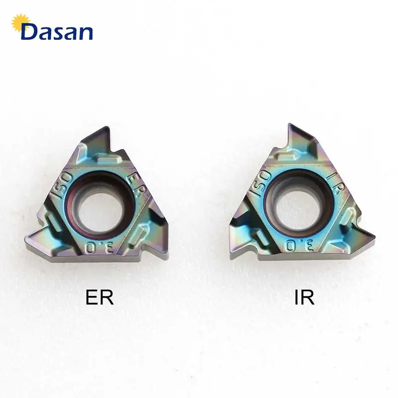 10pcs 16ER 16IR 1.0 ISO 2.0 3.0 AG60 AG55 Thread Insert Solid Carbide Blade CNC Lathe Cutter Tool High Quality for Steel